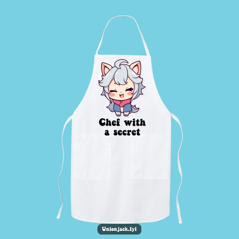 Funny Cheeky Wink Apron: Cook with a Playful Smirk