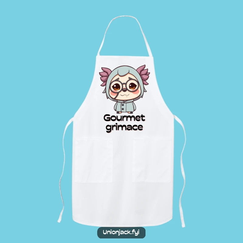 Funny Monocle Face Apron - Dapper Kitchen Attire