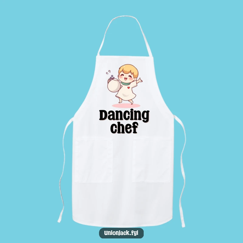 Funny Tea Jig Character Apron: Cook with Cheerful Tea Vibes!