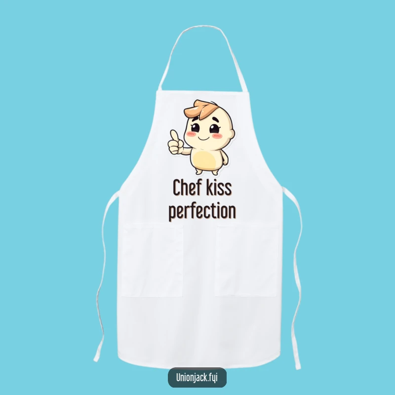 Funny Thumbs Up Apron: Cheeky Grin Character Kitchen Gift