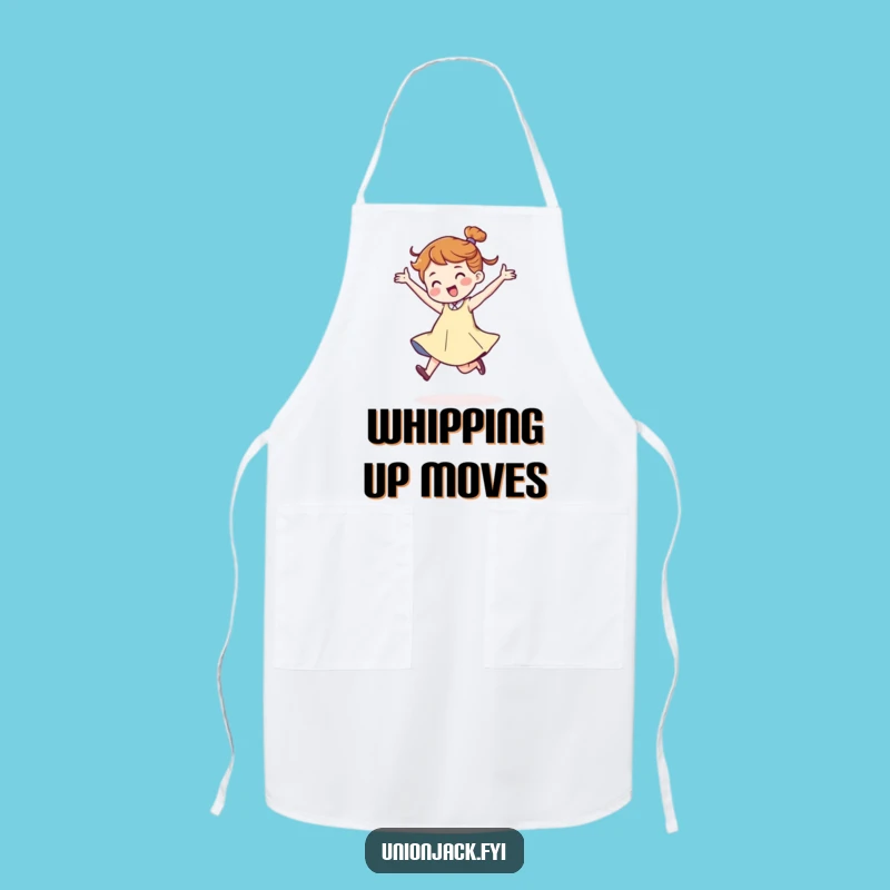 Funny Dancing Character Apron - Jaunty Stride Kitchen Fun, Perfect Funny Gift