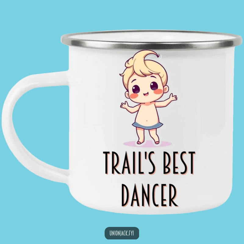 Funny Dance Camping Mug: Hip Wiggle Adventure, Perfect Humorous Gift!