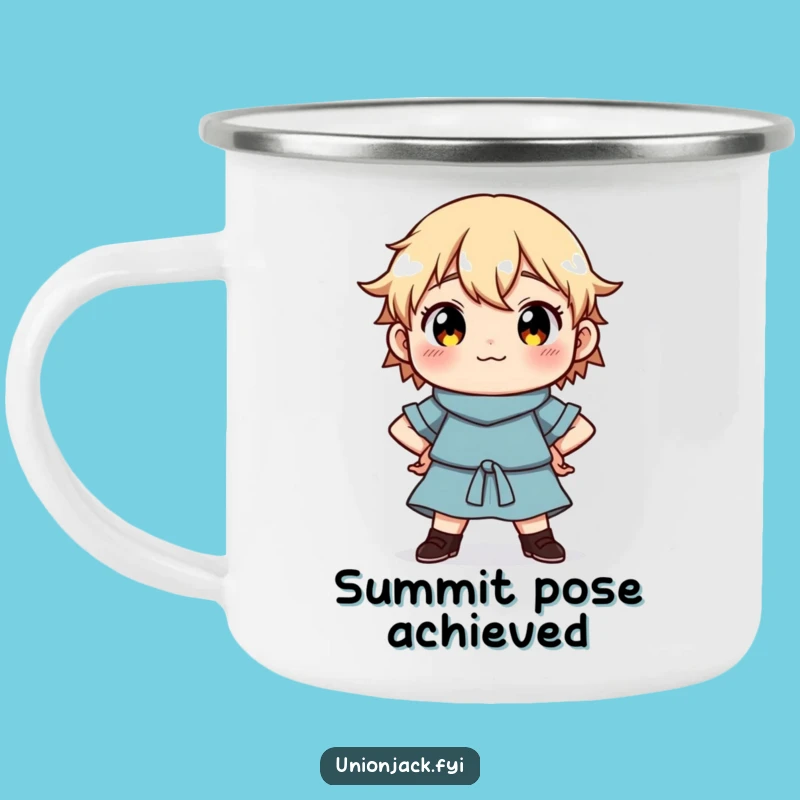 Funny Proud Camping Mug: Character's Confident Outdoors - Rugged & Empowering Funny Gift