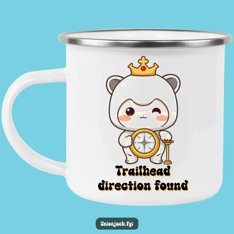 Funny Proud Compass Camping Mug: Character's Outdoor Guide, Great Camping Gift!