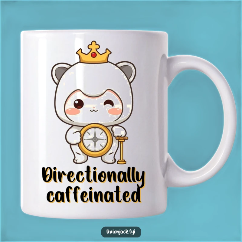 Funny Proud Compass Mug: Character's Direction, Inspiring Adventure Gift!