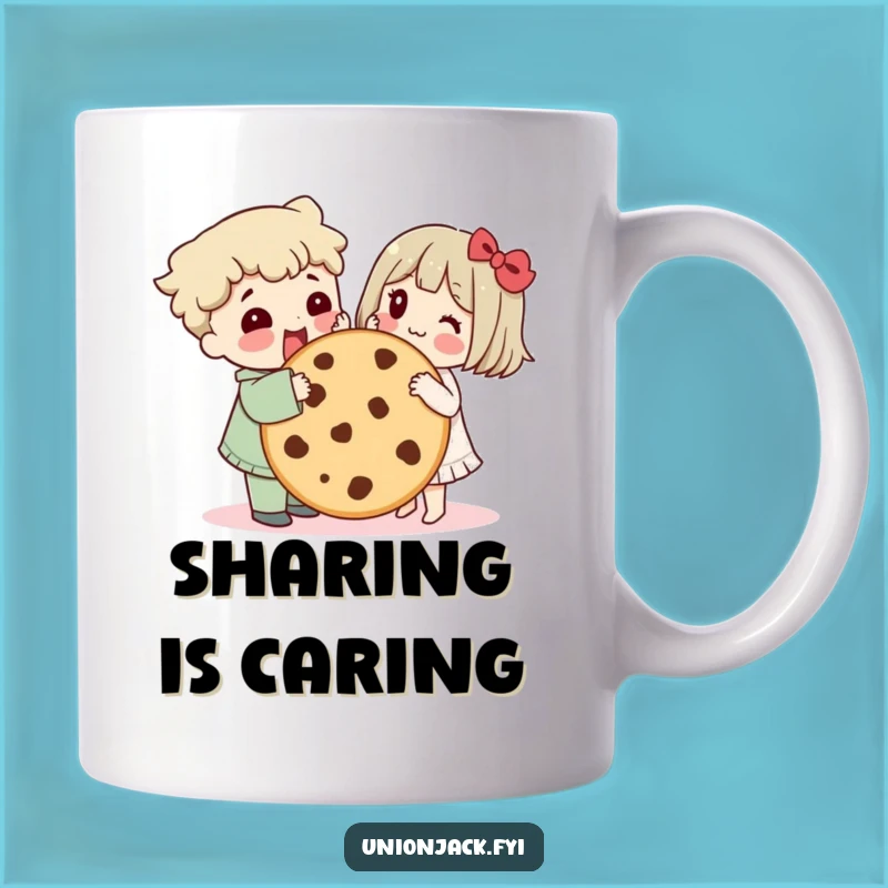 Funny Cookie Sharing Mug: Hilarious Friendship Duo, Perfect Sweet Treat Gift