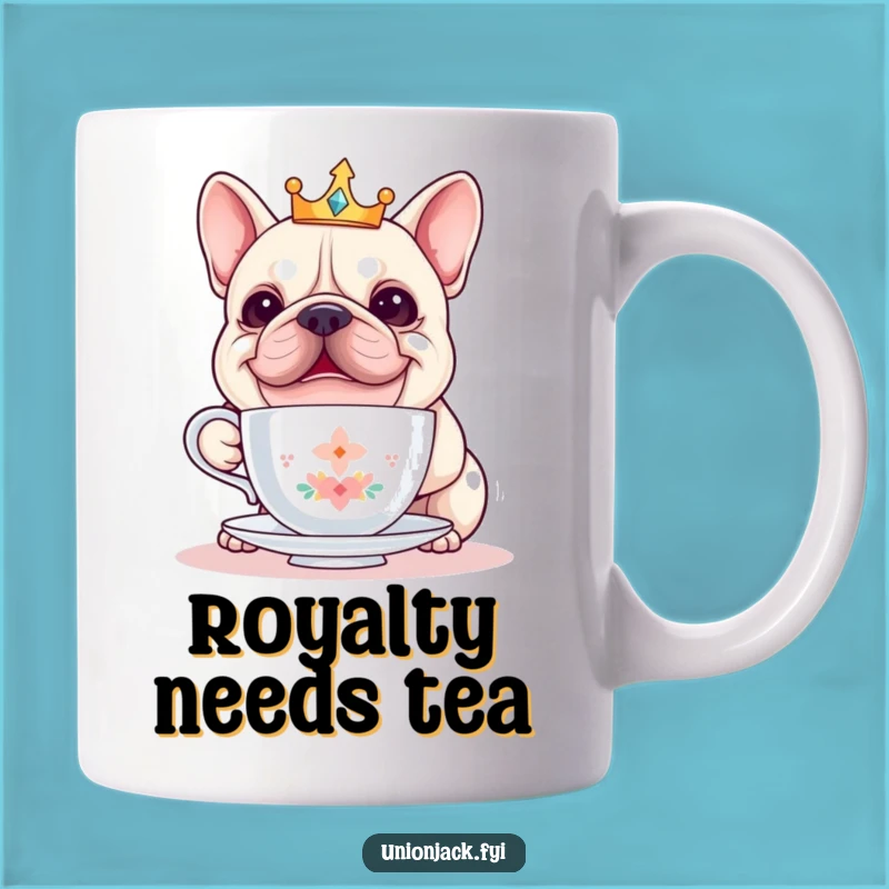 Funny Royal Bulldog Teacup Balancing Mug - A Regal & Humorous Gift!