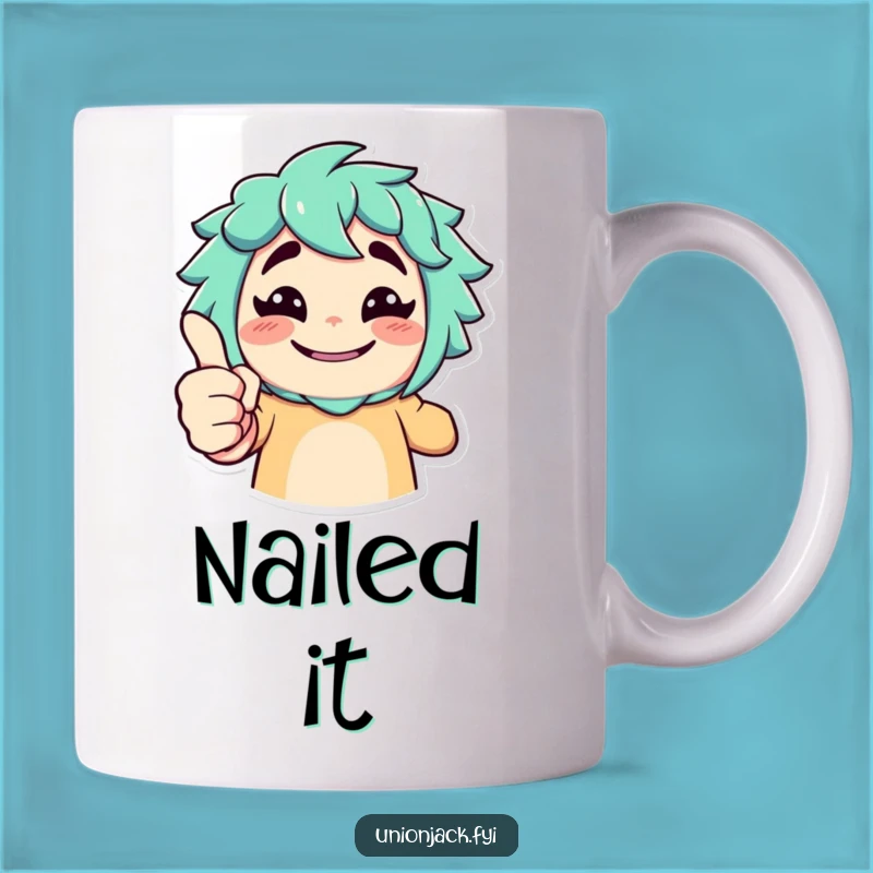 Funny Thumbs Up Mug: Exaggerated Approval Gift for the Optimistic Enthusiast