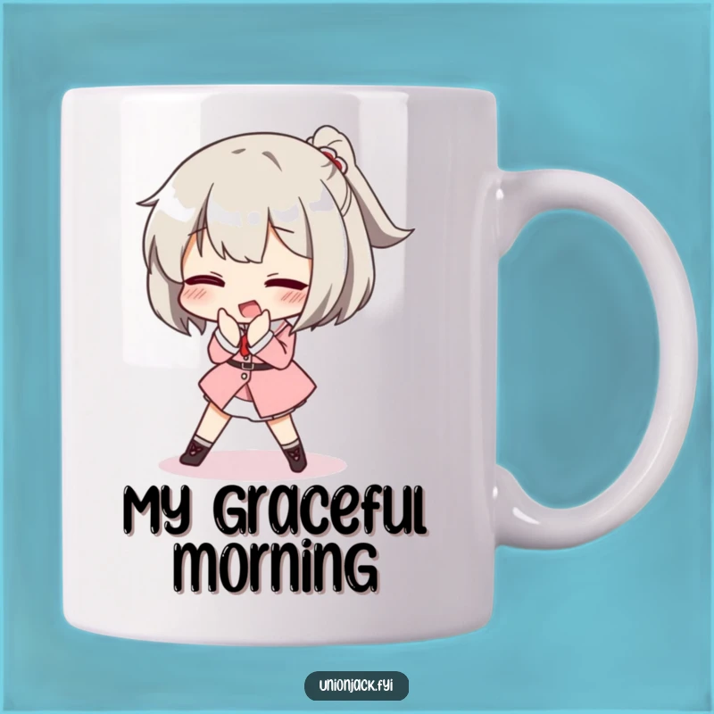 Funny Posh Trip Mug: Comedic Curtsey Fail for a Perfect Funny Gift