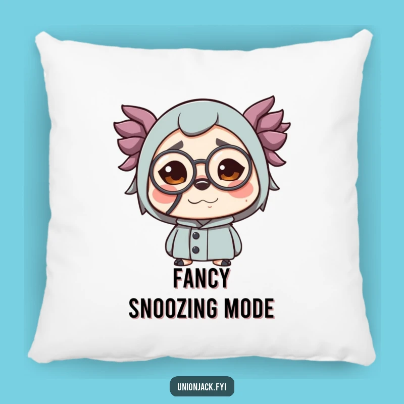 Funny Monocle Face Pillow - Cozy & Classy Accent