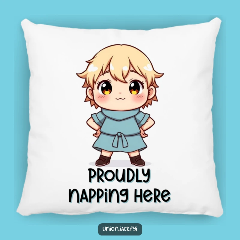 Funny Proud Pillow: Character's Confident Charm - Soft Accent Pillow, Ideal Funny Gift