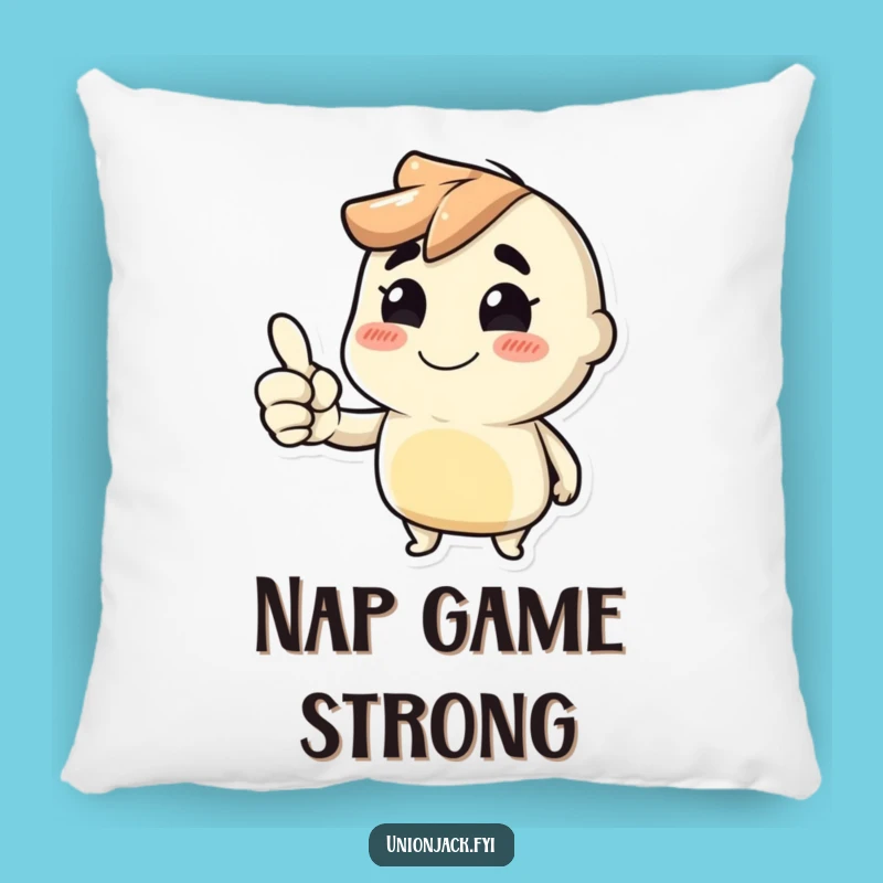 Funny Thumbs Up Pillow: Soft Cheeky Grin Cushion Gift