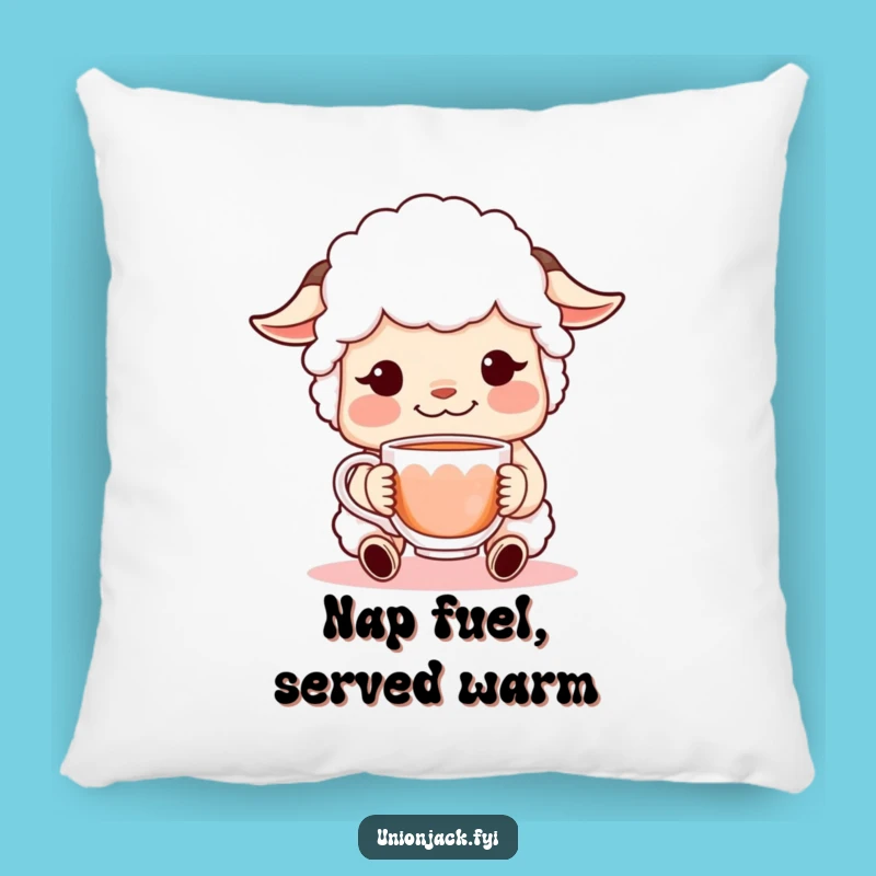 Funny Sheepish Grin Pillow: Soft Character Cushion for Cozy, Hilarious Comfort