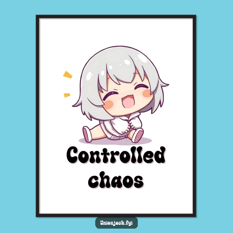 Funny Tripper Digital Art: Printable Clumsy Design, An Instant Funny Gift for Playful Decor!