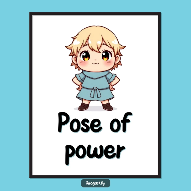 Funny Proud Digital Art: Unframed Print of Confident Character - Perfect Funny Gift for Empowering Decor