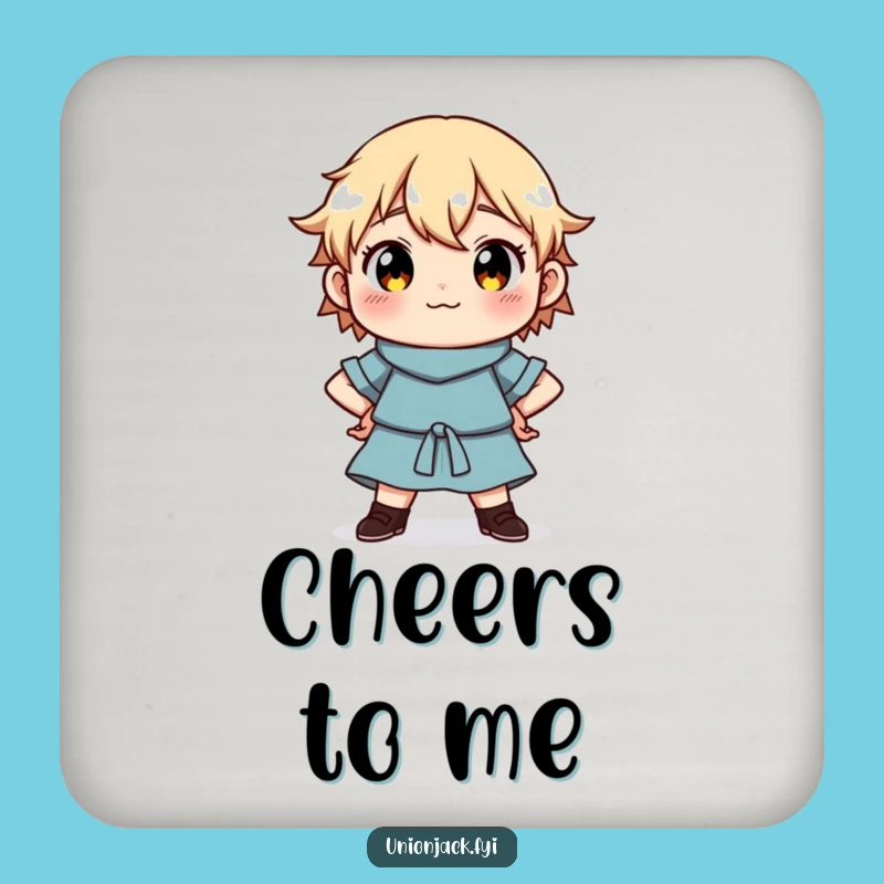 Funny Proud Coaster: Character's Confident Surface Protection - Stylish & Amusing Funny Gift