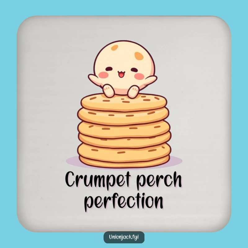 Funny Crumpet Balancing Coaster - Protect Surfaces with Humor