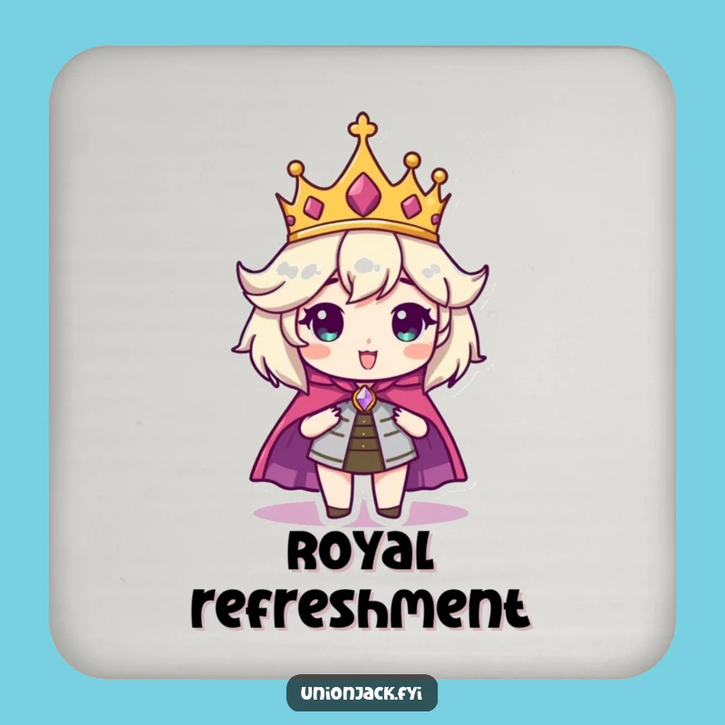 Funny Regal Character Coaster - Protect Surfaces with Majesty!