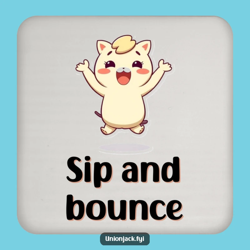 Funny Hop Coasters: Set of 4 Character Designs, A Small Funny Gift for Party Fun!