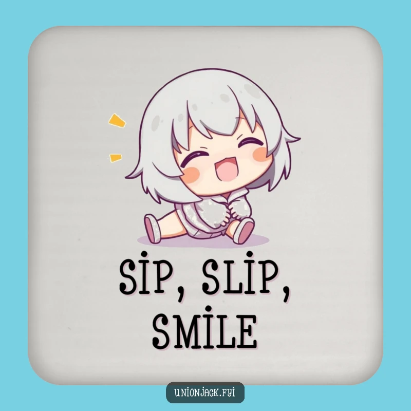 Funny Tripper Coasters: Set of 4 Clumsy Designs, A Fun Funny Gift for Party Giggles!