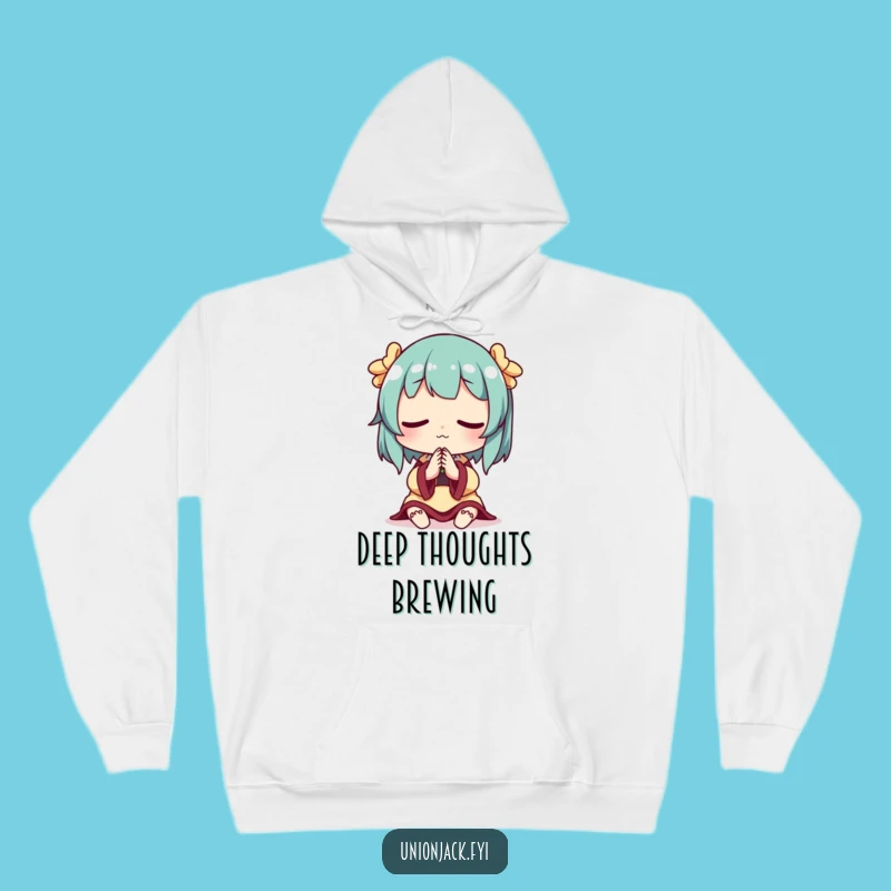 Funny Thoughtful Hoodie: Cozy Pensive Design, The Ultimate Funny Gift for Warm Contemplation!