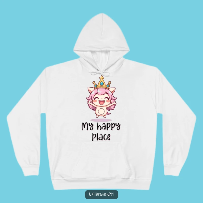 Funny Bouncing Crown Hoodie: Cozy Royalty with a Touch of Fun - Funny Gift