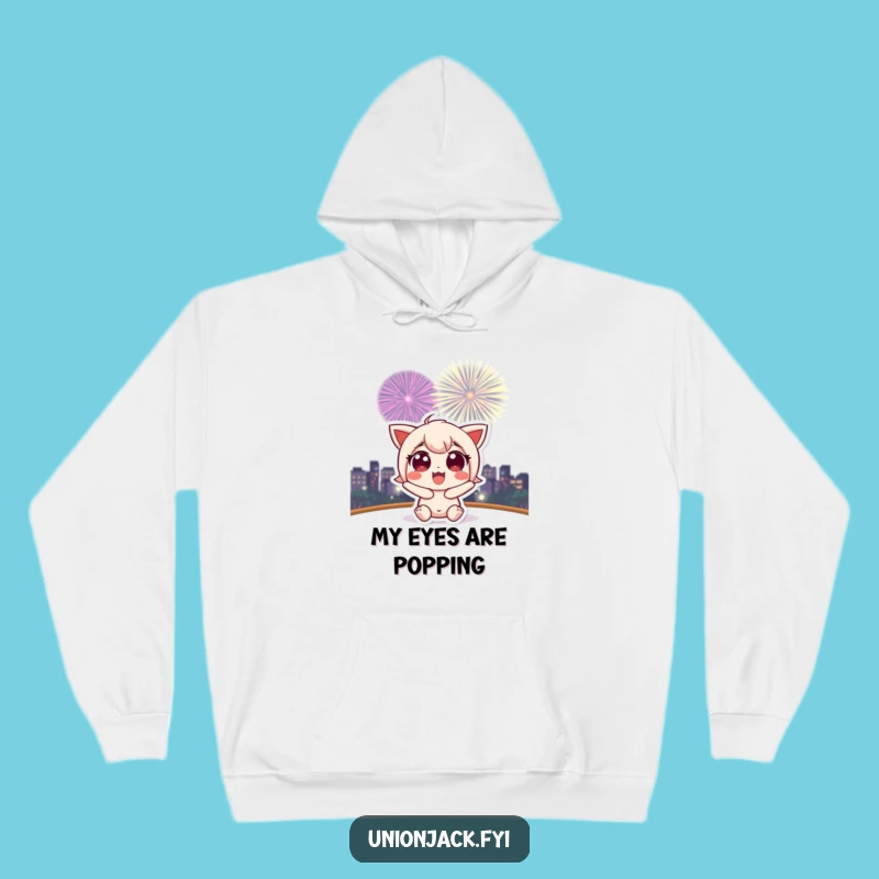 Funny Character Fireworks Hoodie: Cozy Up for the Show