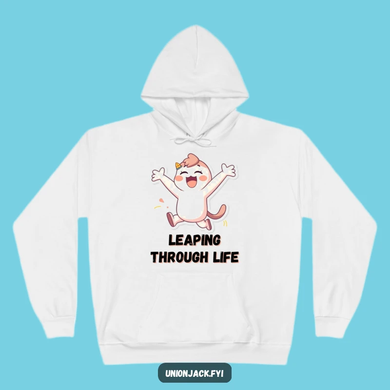 Funny Hoodie: Cozy Character Leap, the Perfect Funny Gift for Warm Fun