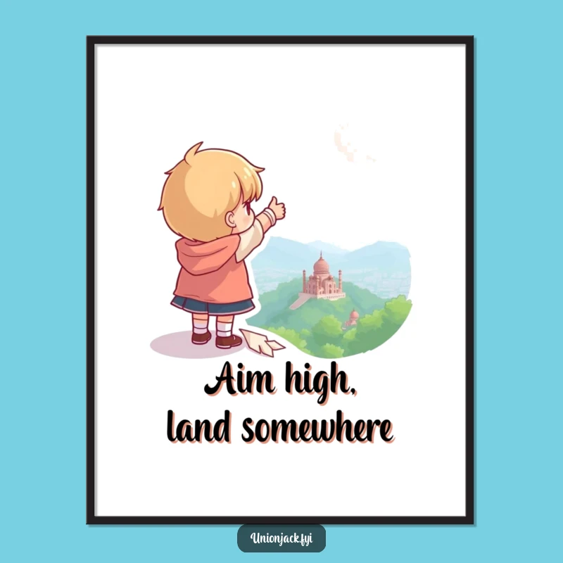 Funny Free Printable Wall Art: Adventurous Character, Downloadable Decor for Wanderlust Vibes