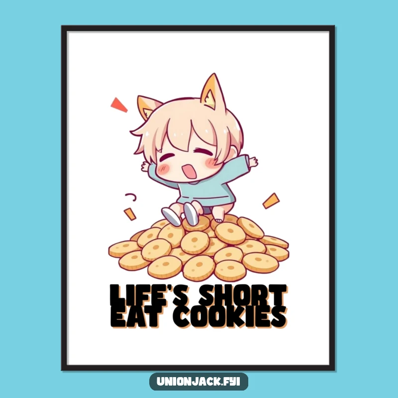 Funny Free Printable Wall Art: Biscuit Trip Character Downloadable Art