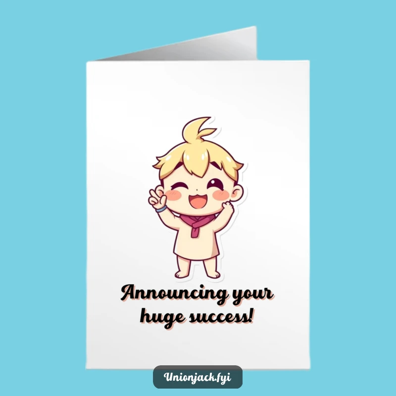 Free Printable Congrats Card: Proud Announcement Funny Achievement Downloadable Gift