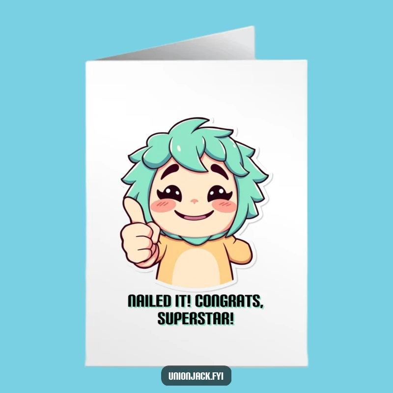 Free Printable Congrats Card: Awesome Thumbs Up Funny Achievement Downloadable Gift