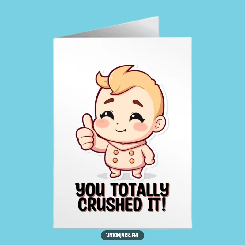 Free Printable Congrats Card: Cheeky Thumbs Up Funny Downloadable Gift
