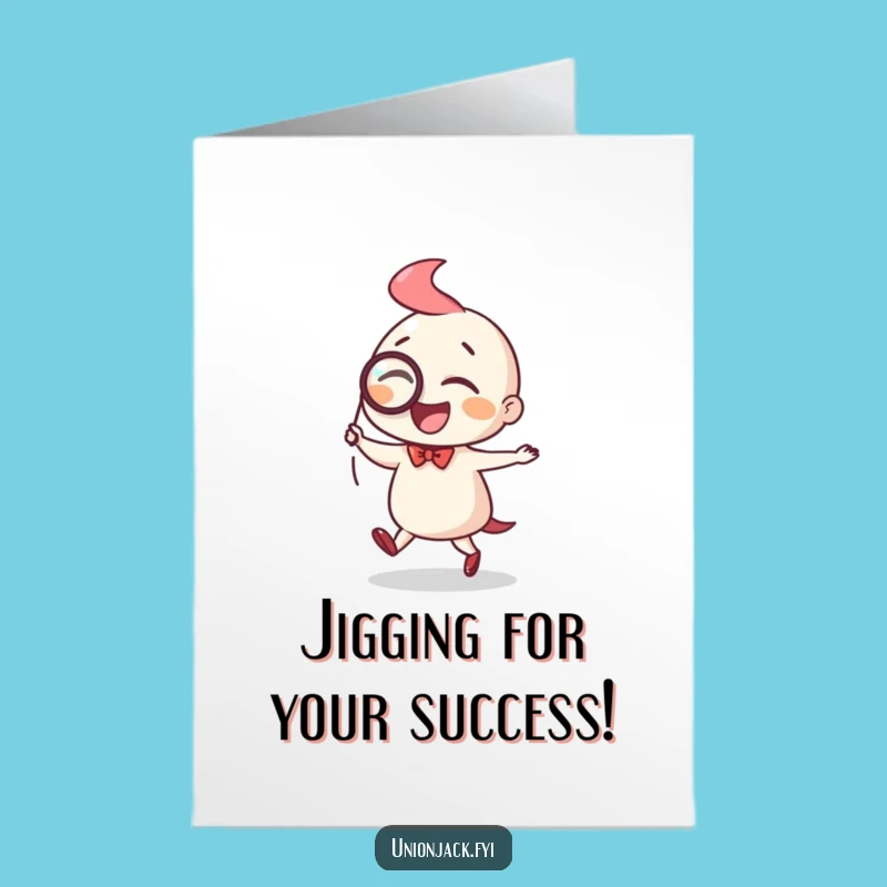 Free Printable Congratulations Card: Dapper Jig for Celebratory Cheers