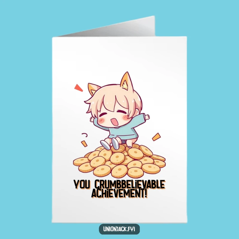 Free Printable Congratulations Card: Biscuit Mishap Humor Downloadable Gift