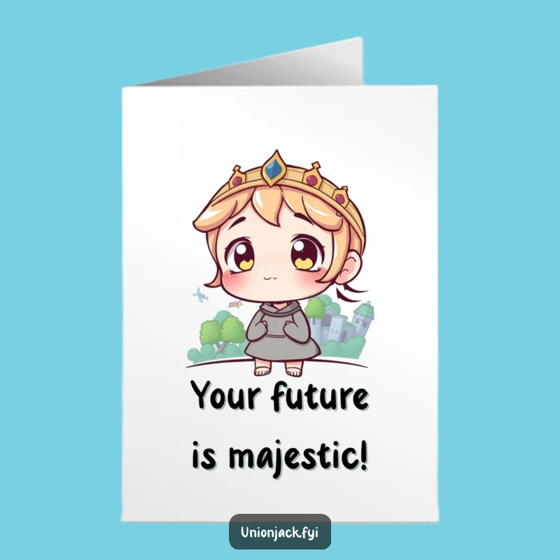 Free Printable Congratulations Card: Castle Gazing for Future Success