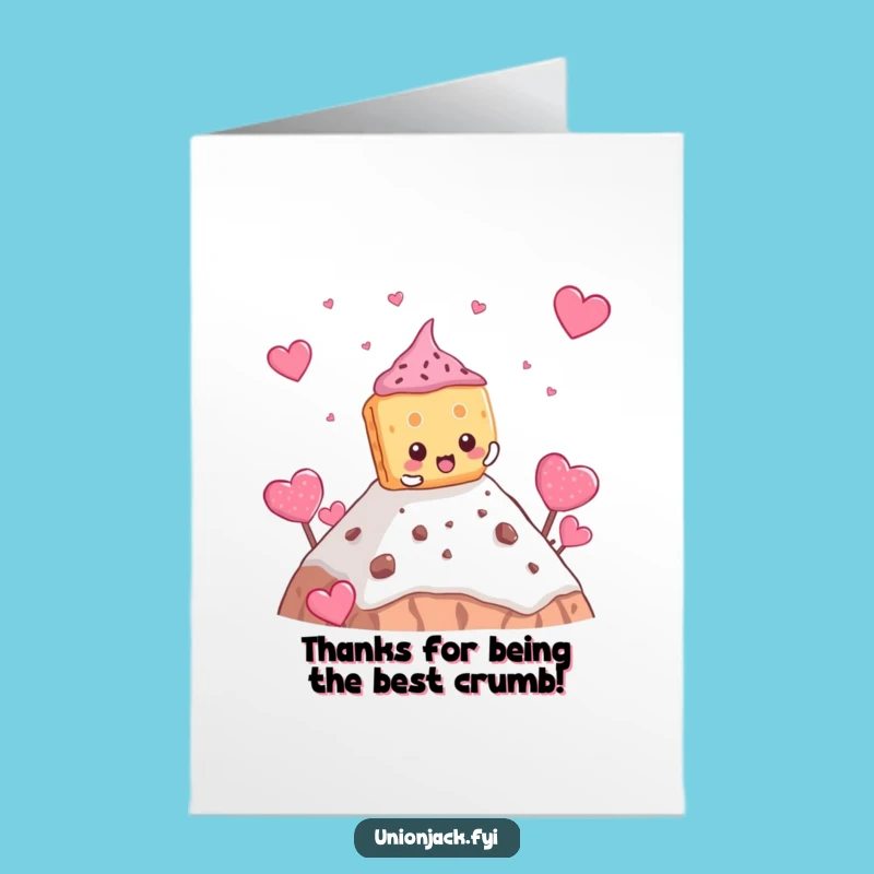 Free Printable Thank You Card: Biscuit Teacake Climb - Funny Downloadable Gift