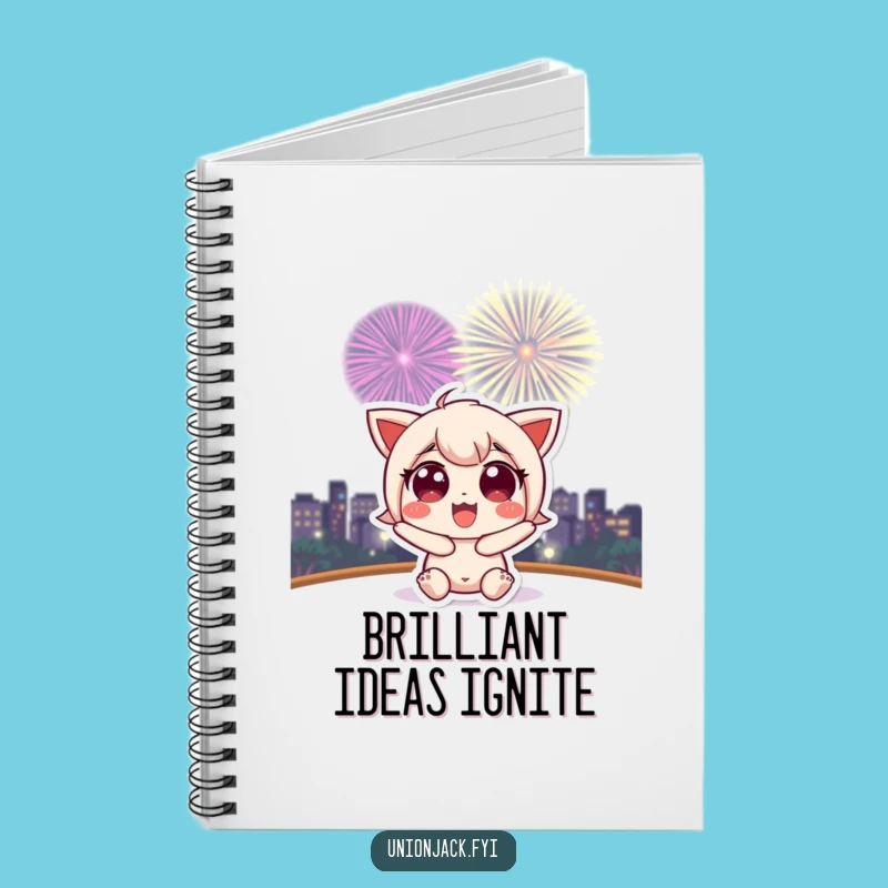 Funny Character Fireworks Notebook: Capture Your Bright Ideas