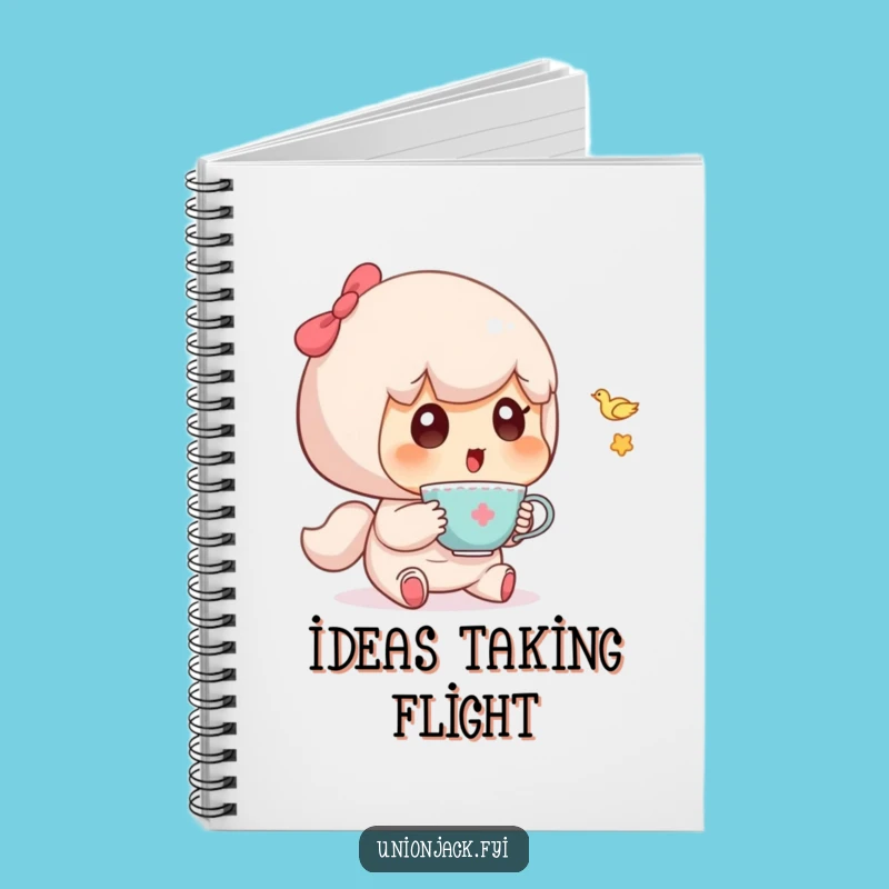 Funny Character Teacup Surprise Notebook: Capture Your Thoughts