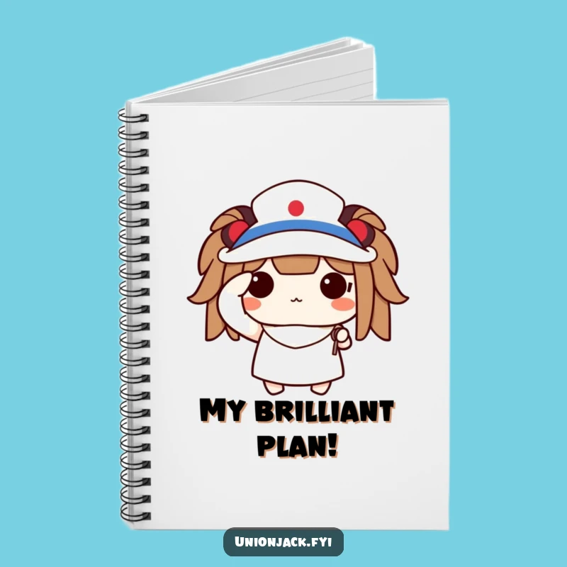 Funny Saluting Character Notebook: Patriotic Journal with a Flag