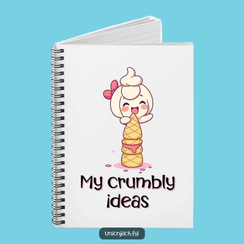 Funny Scone Tower Notebook: Giggling Character's Recipes, Perfect Gift for Notes!