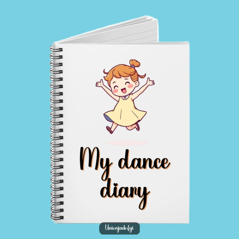 Funny Dancing Character Notebook - Jaunty Stride Ideas, Creative and Funny Gift