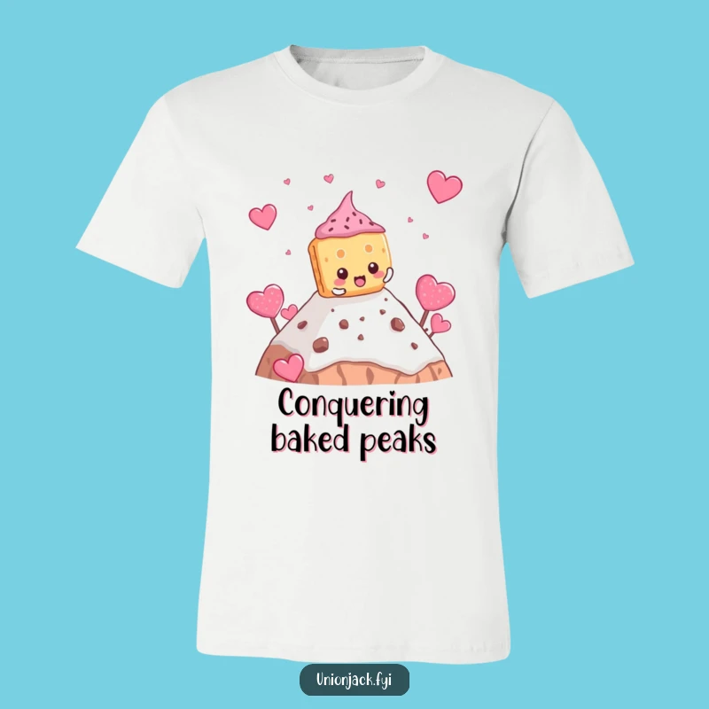 Funny Biscuit Climbing T-Shirt - Teacake Mountain Adventure Tee