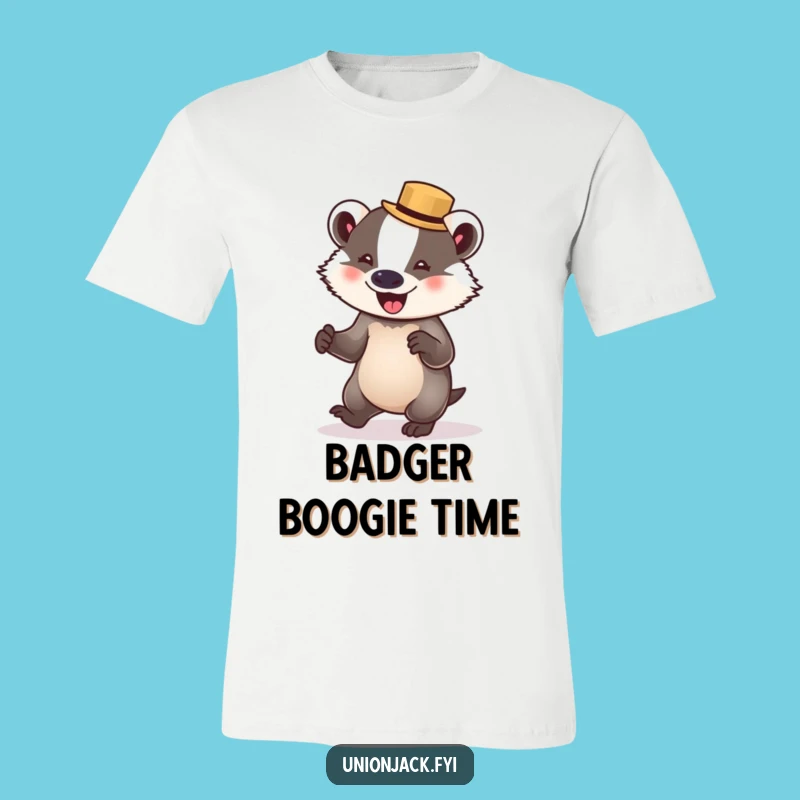 Funny Badger Waltz Tee - Dapper Wild Dancers Shirt Gift!