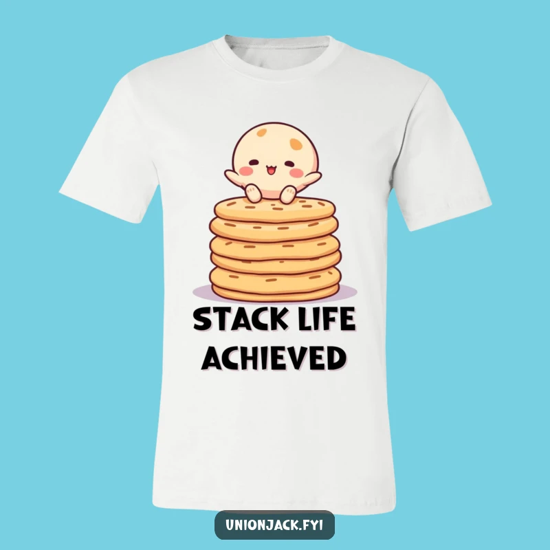 Funny Crumpet Balancer T-Shirt - Comedic Character Apparel