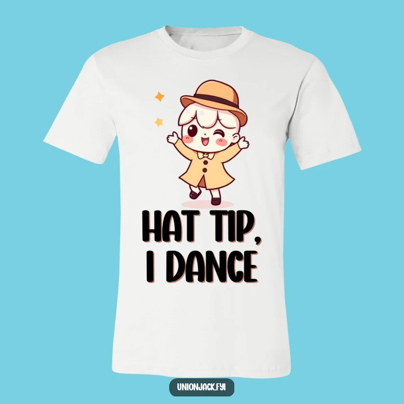 Funny T-Shirt: Silly Dancer in Bowler Hat - A Humorous Gift