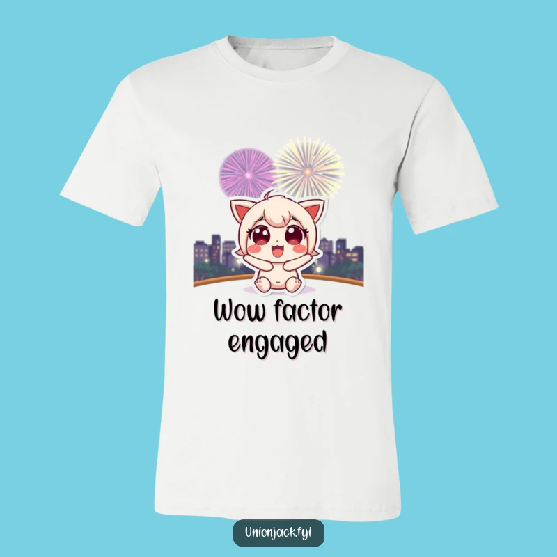 Funny Character Fireworks T-Shirt: Wear Your Excitement Boldly