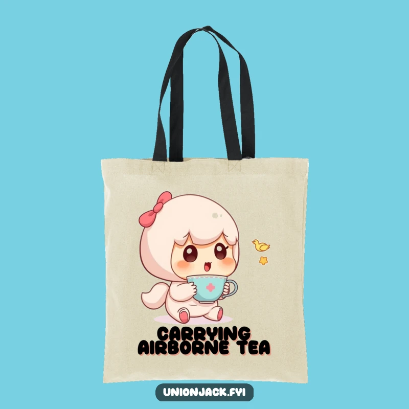 Funny Character Teacup Surprise Tote Bag: Carry Your Whimsy