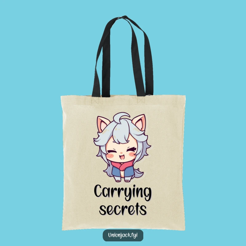 Funny Cheeky Wink Tote Bag: Carry Your Playful Smirk