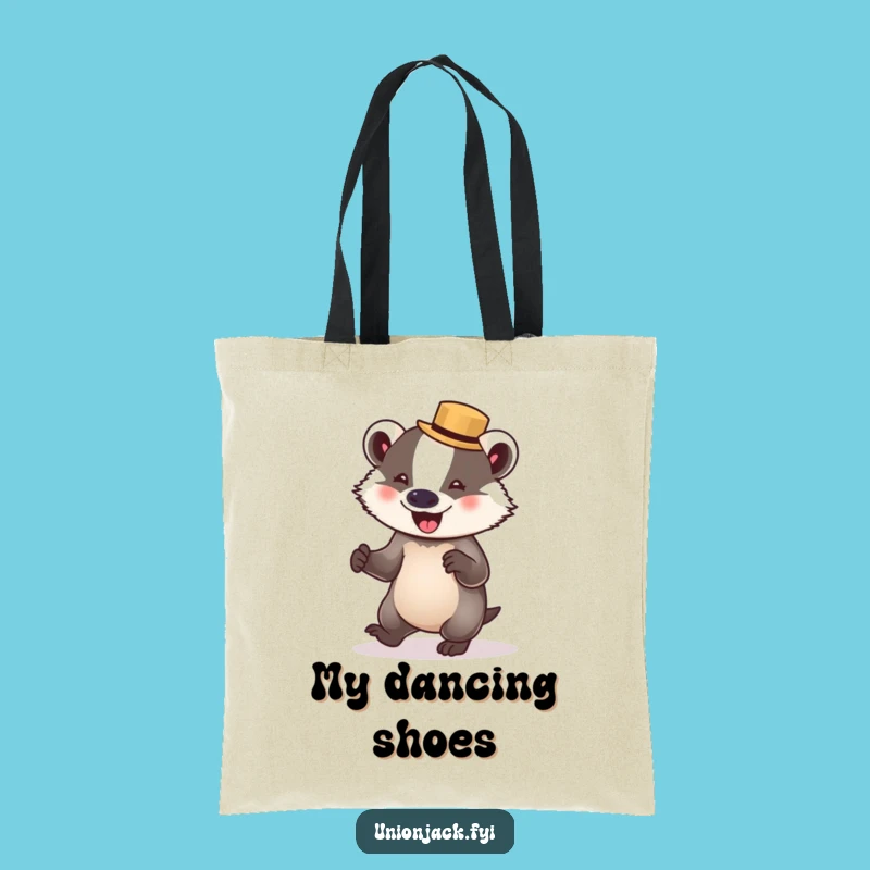 Funny Badger Waltz Tote Bag - Chic Accessory & Hilarious Gift!